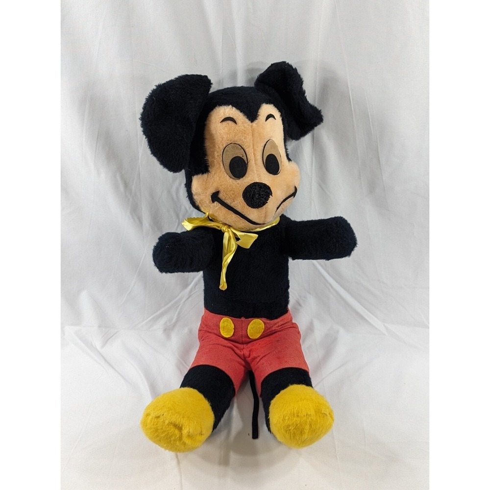 Vintage Walt Disney Mickey Mouse California Stuffed Toys 24" Plush Doll Blue Tag